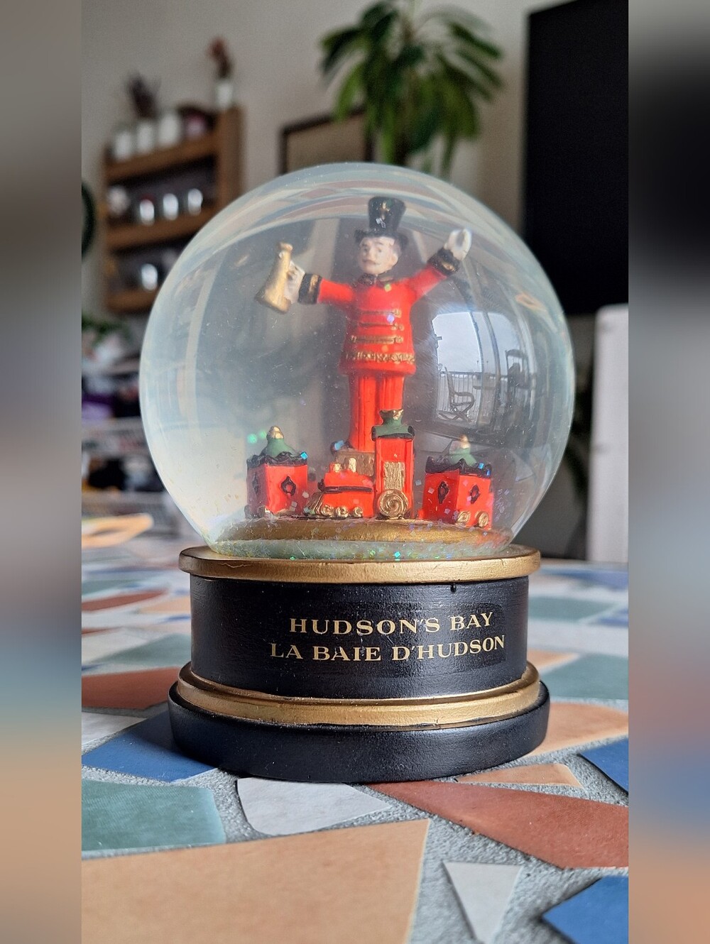 Hudson's Bay glass snow globe